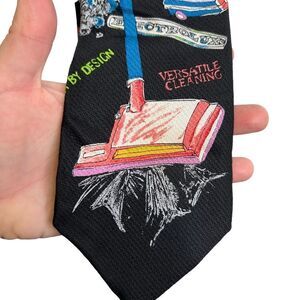 MCM Mid century modern style Electrolux Lux vacuum Silk Tie Necktie!
